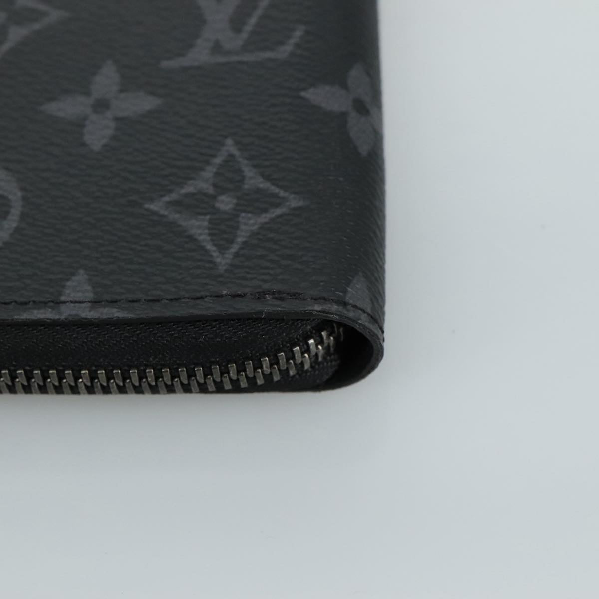 LOUIS VUITTON Monogram Eclipse Zippy Wallet Vertical Wallet M62295 yk16188