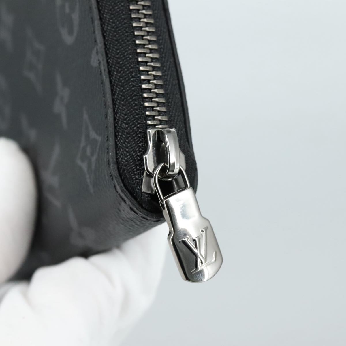 LOUIS VUITTON Monogram Eclipse Zippy Wallet Vertical Wallet M62295 yk16188