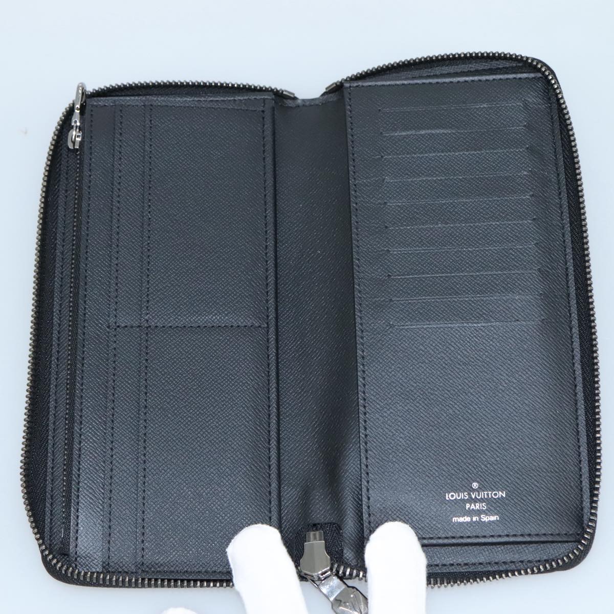 LOUIS VUITTON Monogram Eclipse Zippy Wallet Vertical Wallet M62295 yk16188