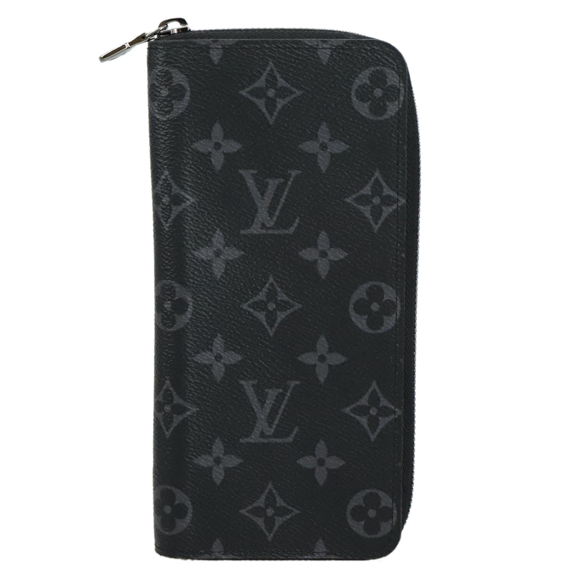 LOUIS VUITTON Monogram Eclipse Zippy Wallet Vertical Wallet M62295 yk16188