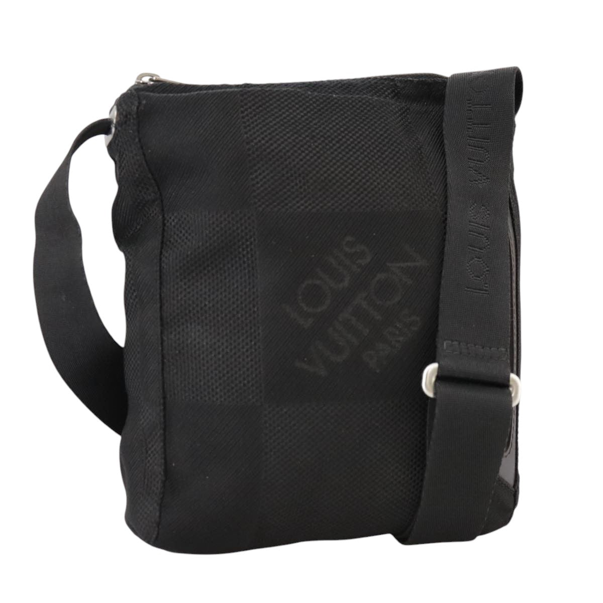 LOUIS VUITTON Damier Geant Sitadan PM Bag Black Noir M93044 LV yk16239