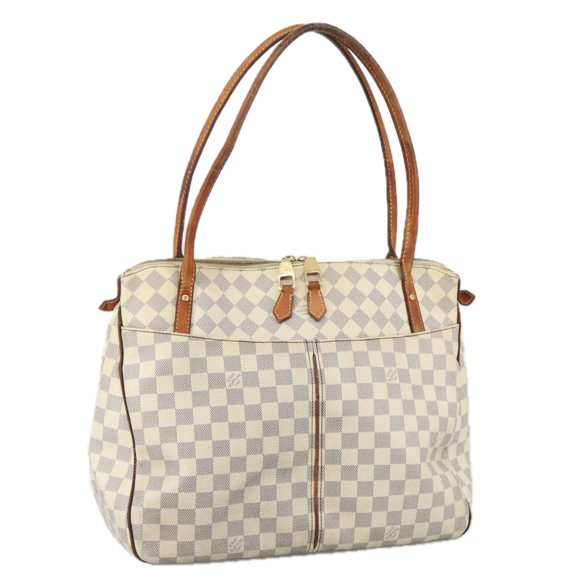 LOUIS VUITTON Damier Azur Figueri GM Tote Bag N41175 LV yk16259