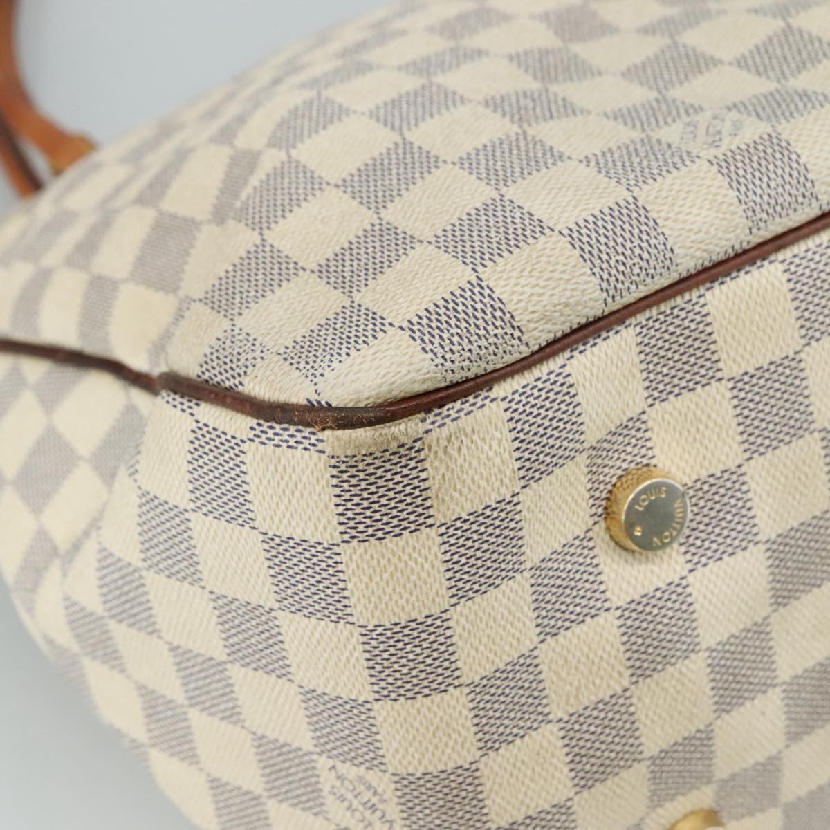 LOUIS VUITTON Damier Azur Figueri GM Tote Bag N41175 LV yk16259
