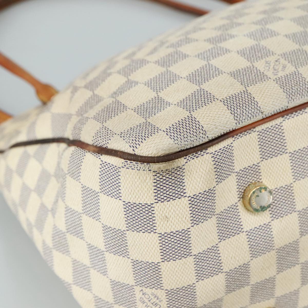 LOUIS VUITTON Damier Azur Figueri GM Tote Bag N41175 LV yk16259