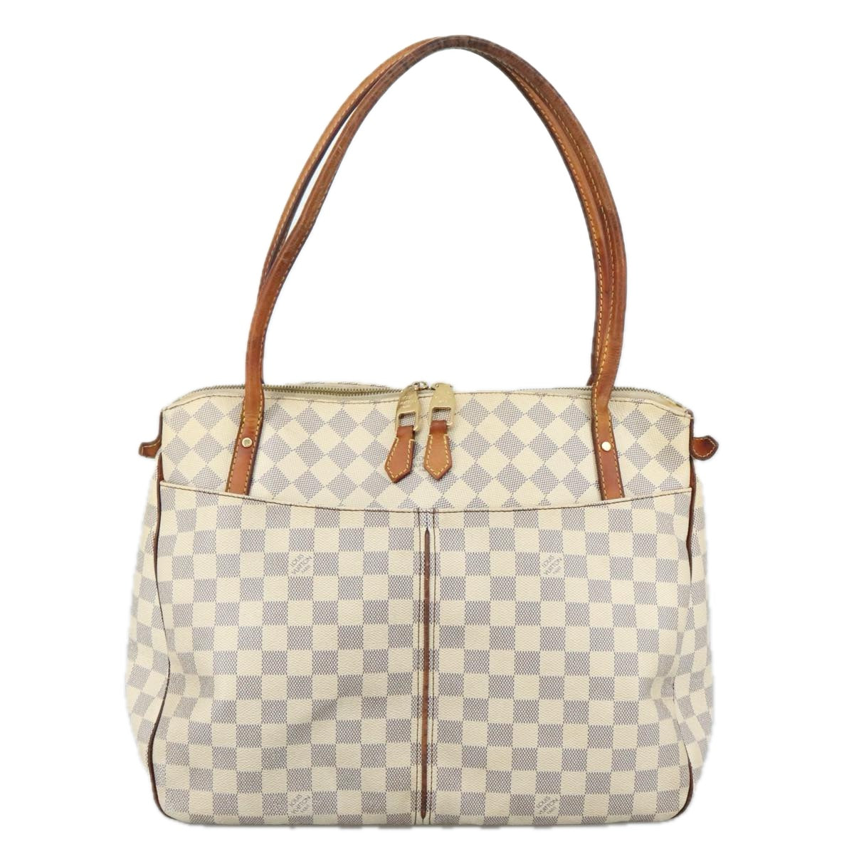 LOUIS VUITTON Damier Azur Figueri GM Tote Bag N41175 LV yk16259