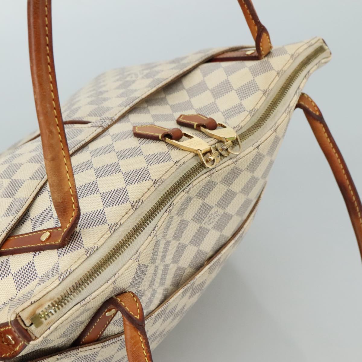 LOUIS VUITTON Damier Azur Figueri GM Tote Bag N41175 LV yk16259