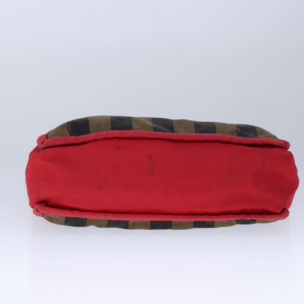 FENDI Pecan Canvas Shoulder Bag Brown Black yk16282