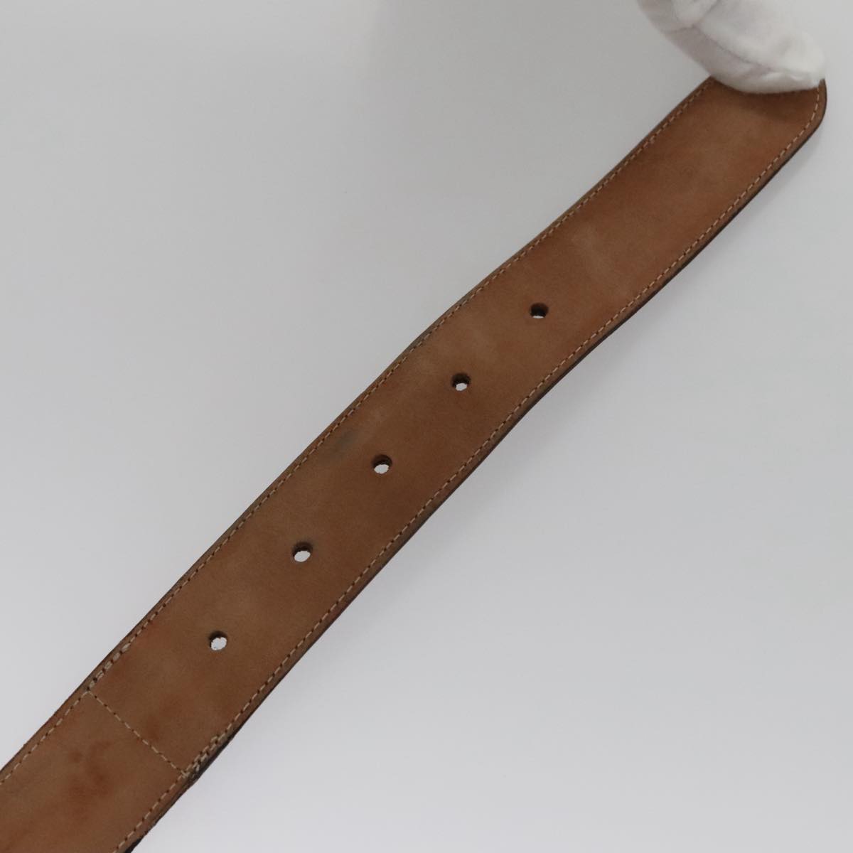 FENDI Zucca Canvas Belt 32.3""-36.2"" Brown yk16363