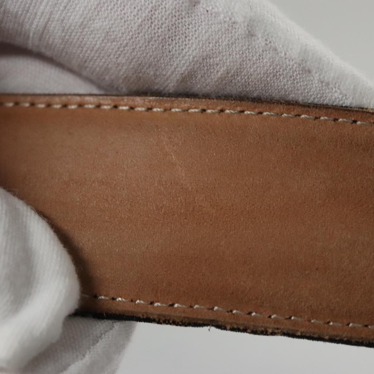 FENDI Zucca Canvas Belt 32.3""-36.2"" Brown yk16363