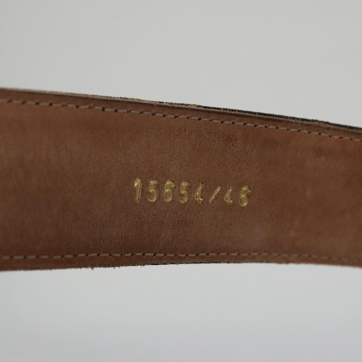FENDI Zucca Canvas Belt 32.3""-36.2"" Brown yk16363