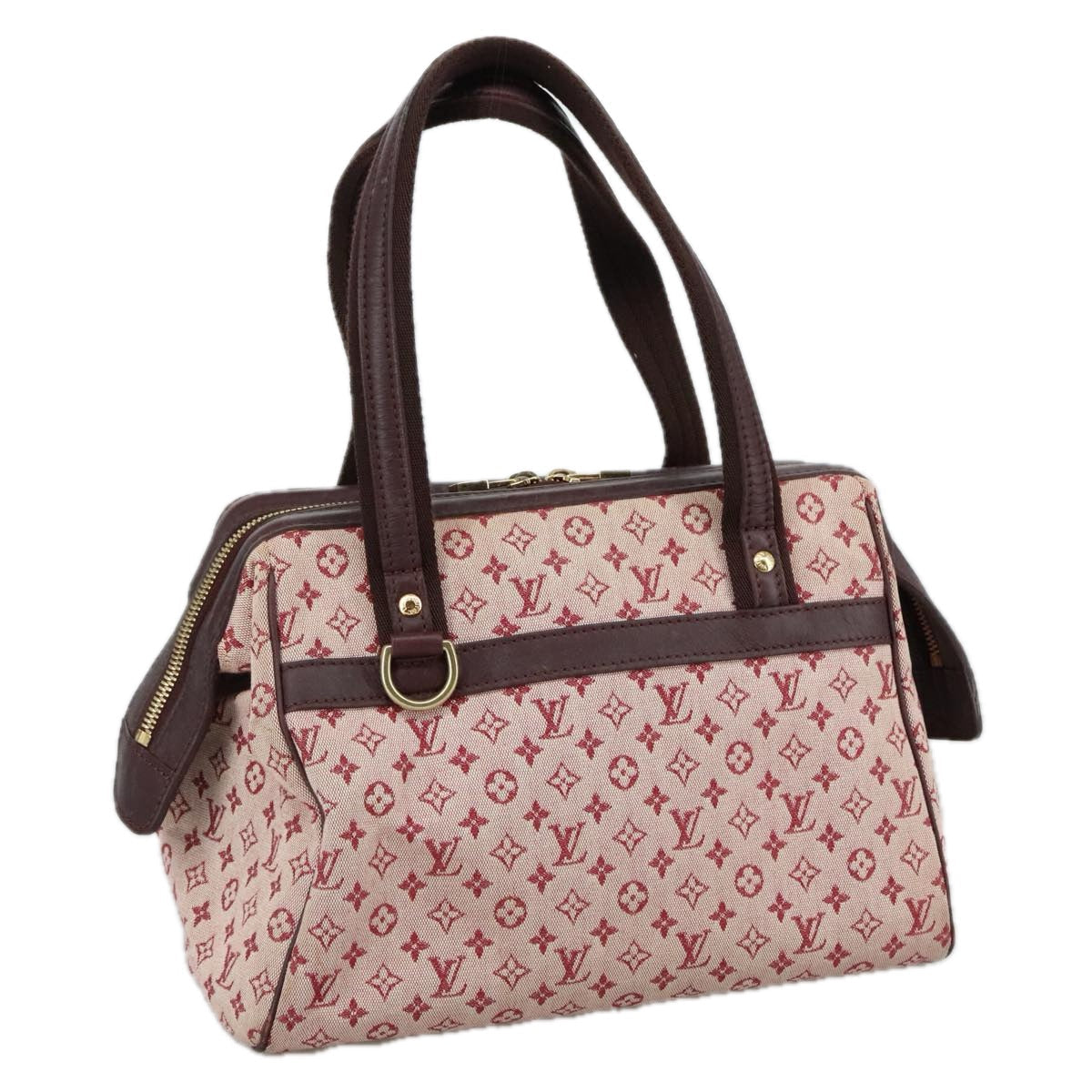 LOUIS VUITTON Monogram Mini Josephine PM Hand Bag Red M92216 LV yk16370