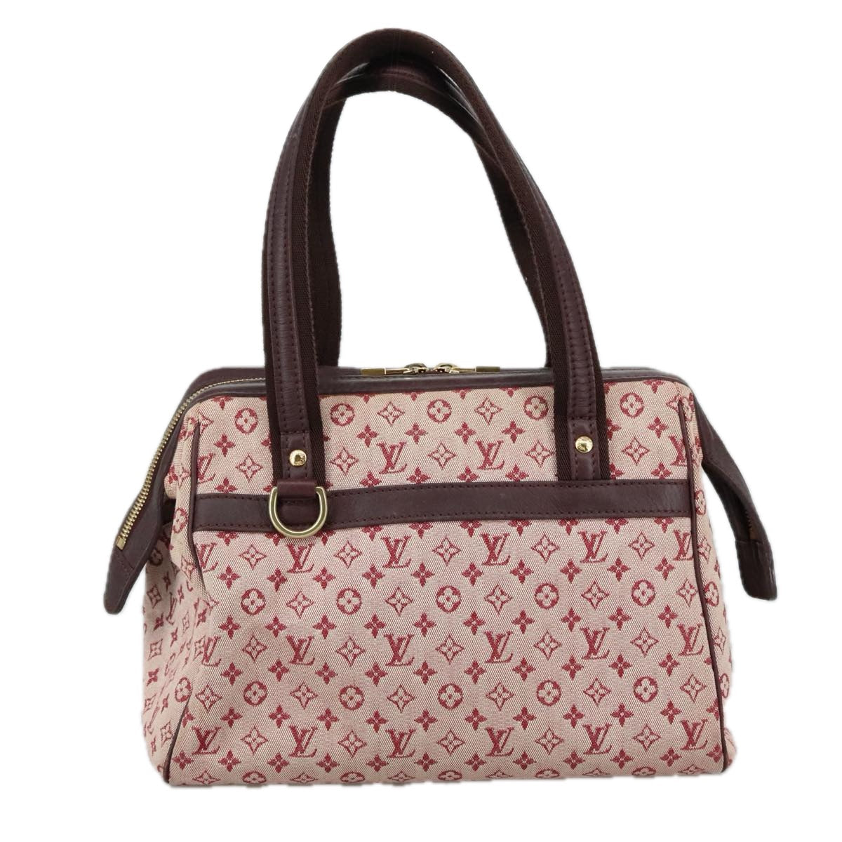 LOUIS VUITTON Monogram Mini Josephine PM Hand Bag Red M92216 LV yk16370