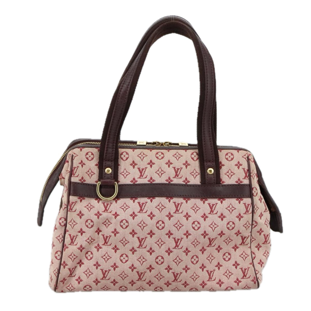 LOUIS VUITTON Monogram Mini Josephine PM Hand Bag Red M92216 LV yk16370