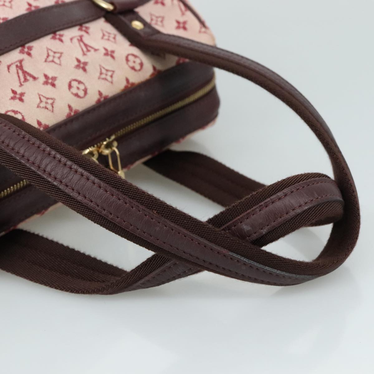 LOUIS VUITTON Monogram Mini Josephine PM Hand Bag Red M92216 LV yk16370
