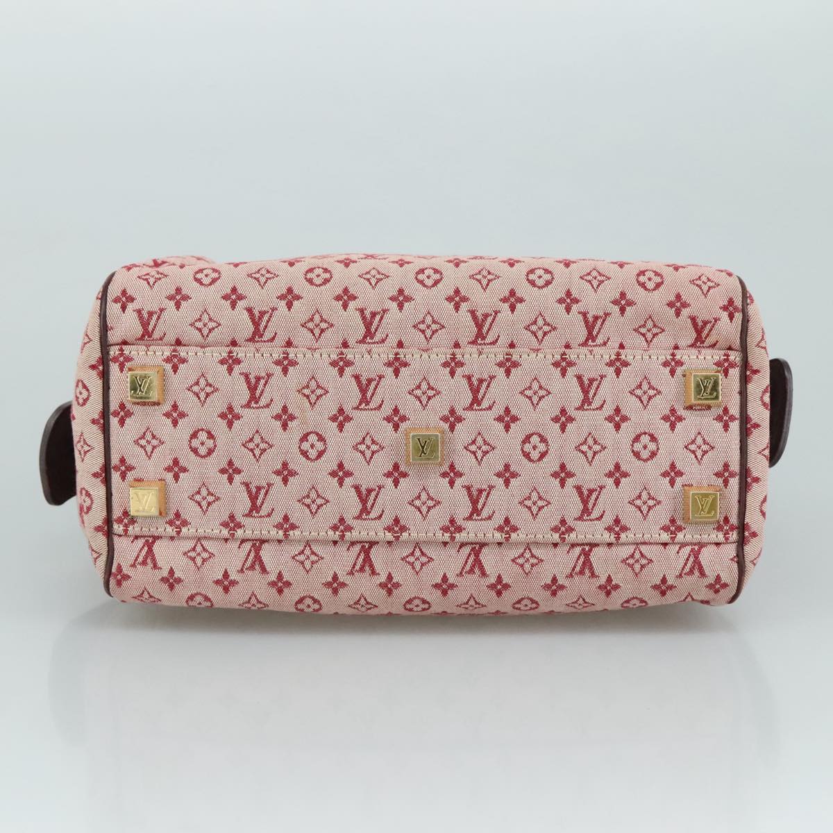 LOUIS VUITTON Monogram Mini Josephine PM Hand Bag Red M92216 LV yk16370
