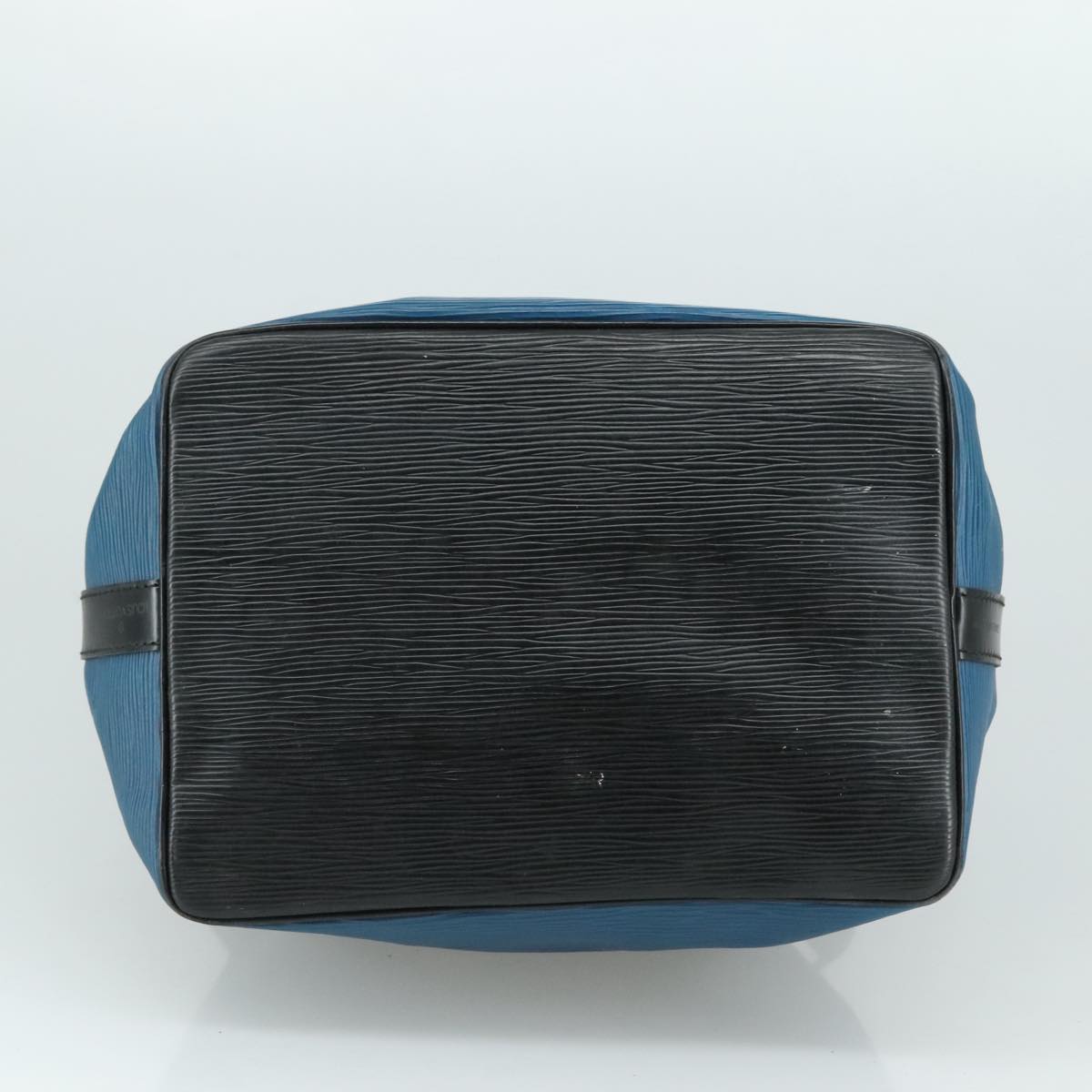 LOUIS VUITTON Epi Petit Noe Shoulder Bag Bicolor Black Blue M44152 yk16375