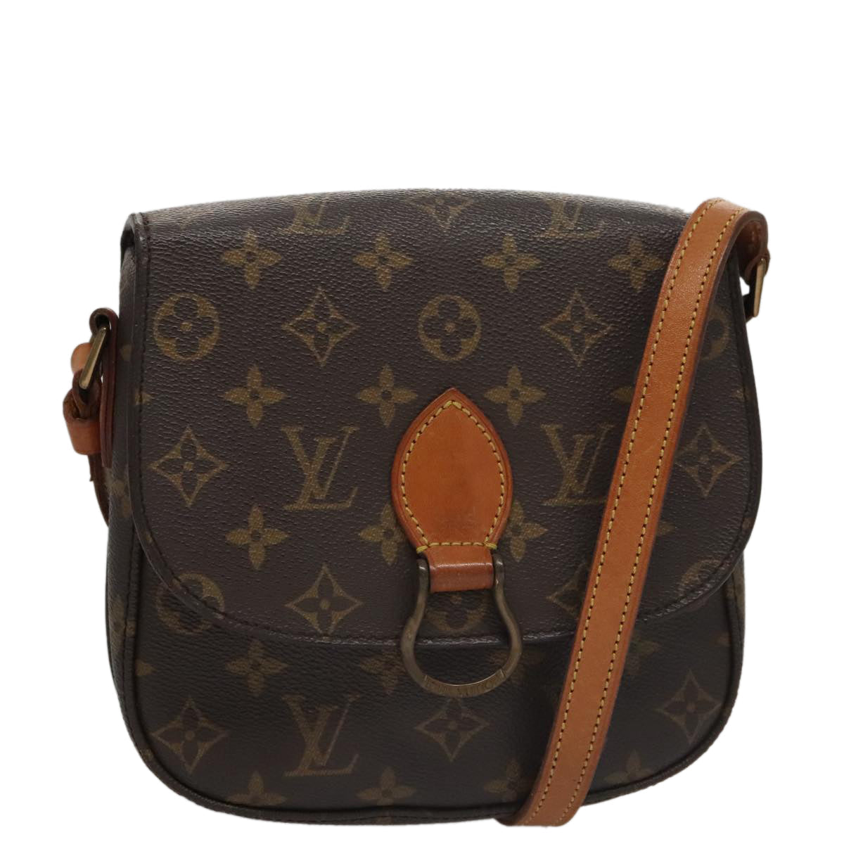 LOUIS VUITTON Monogram Saint Cloud MM Shoulder Bag M51243 LV yk16377