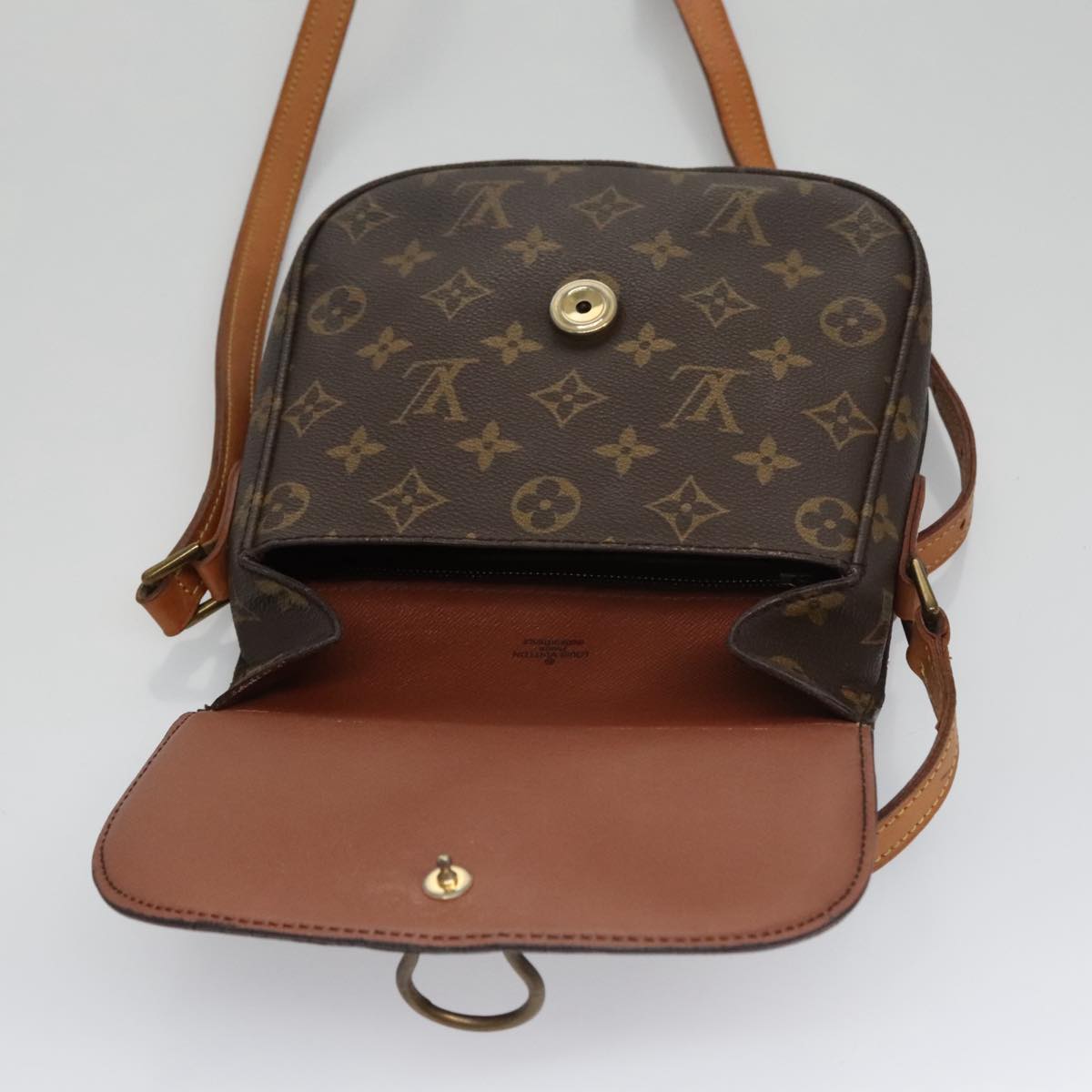 LOUIS VUITTON Monogram Saint Cloud MM Shoulder Bag M51243 LV yk16377