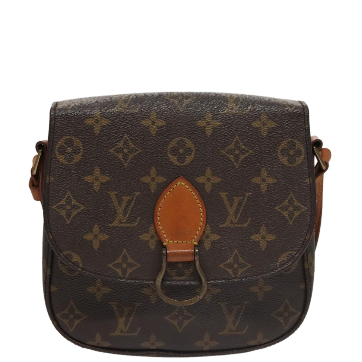LOUIS VUITTON Monogram Saint Cloud MM Shoulder Bag M51243 LV yk16377