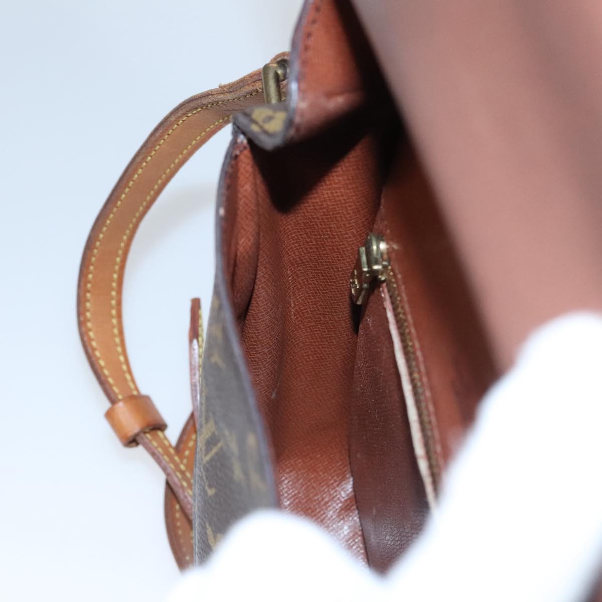 LOUIS VUITTON Monogram Saint Cloud MM Shoulder Bag M51243 LV yk16377