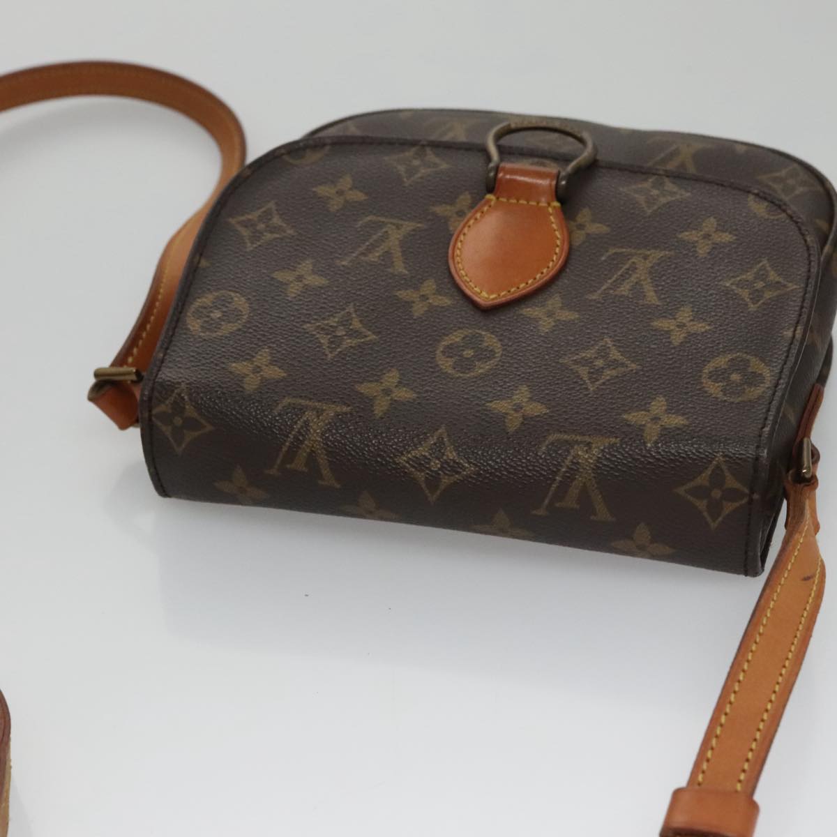 LOUIS VUITTON Monogram Saint Cloud MM Shoulder Bag M51243 LV yk16377