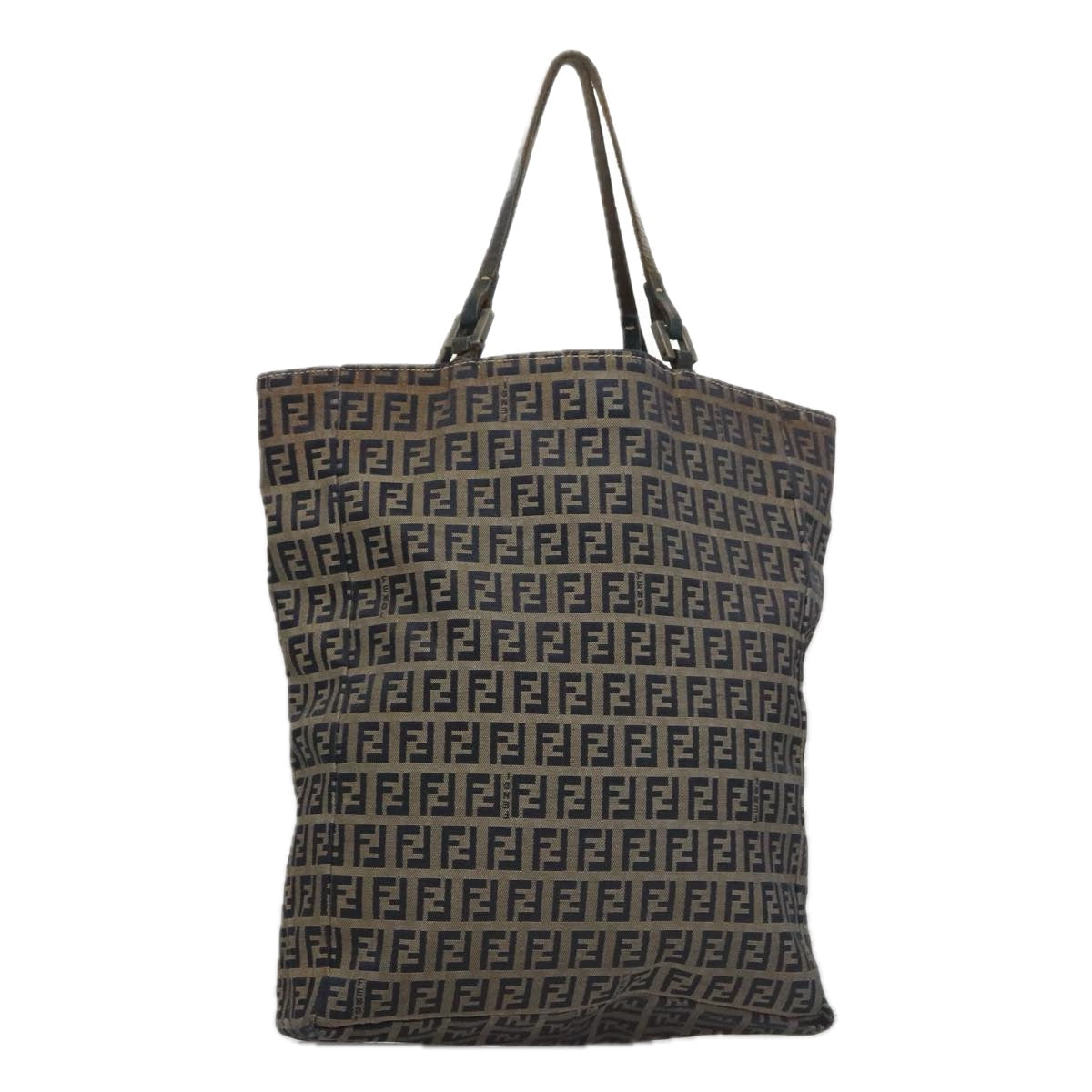 FENDI Zucchino Canvas Tote Bag Navy yk16382