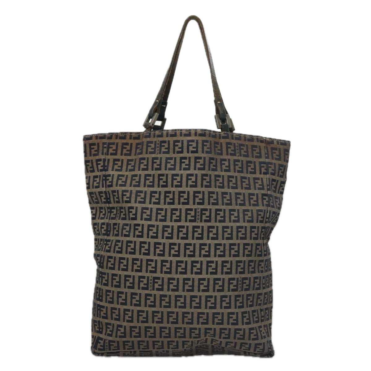 FENDI Zucchino Canvas Tote Bag Navy yk16382
