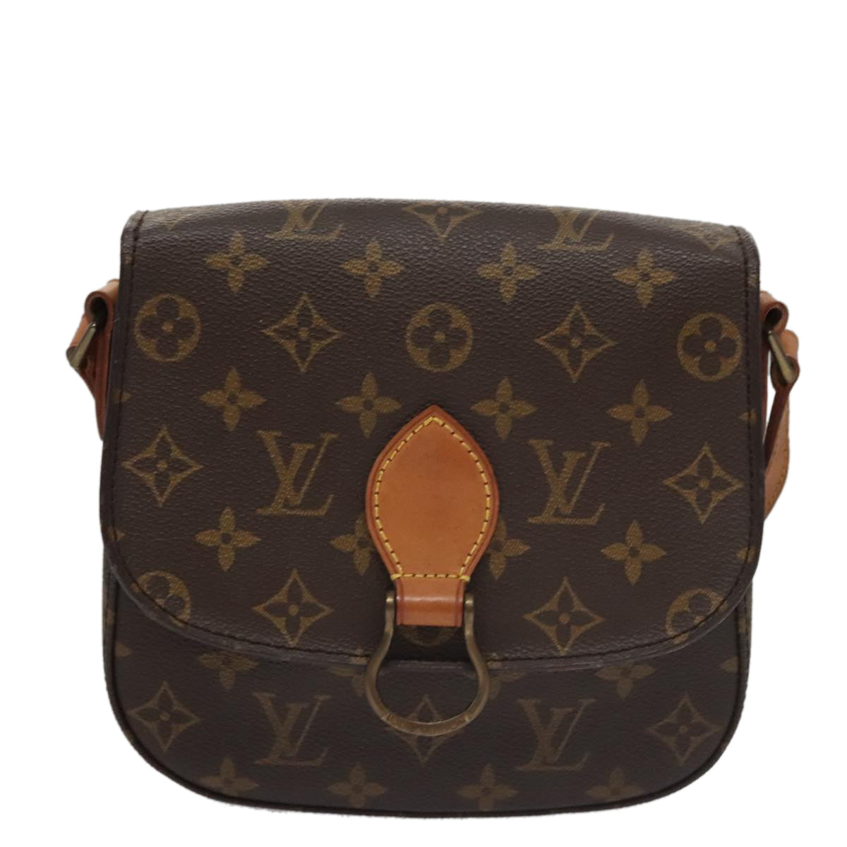 LOUIS VUITTON Monogram Saint Cloud MM Shoulder Bag M51243 LV yk16386