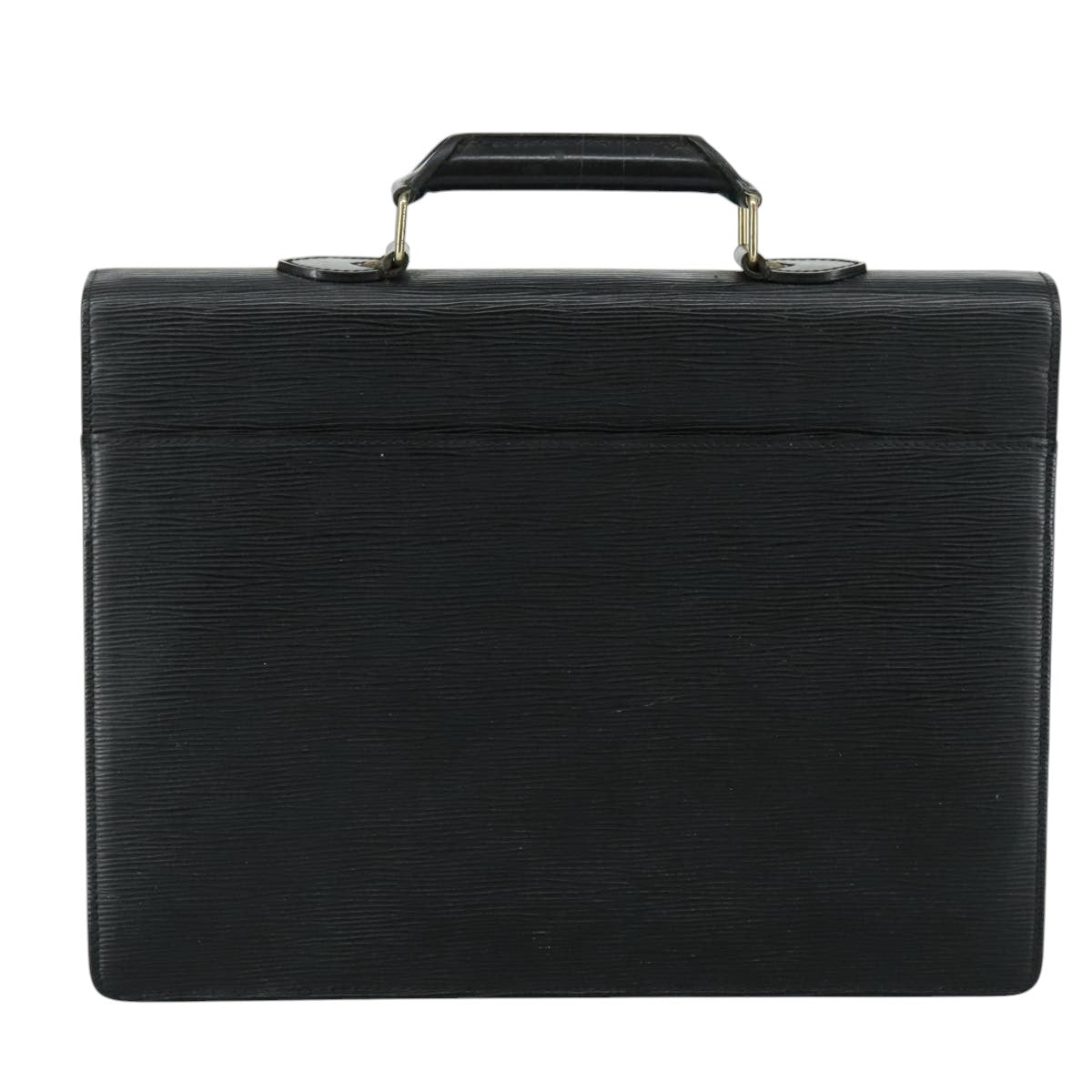 LOUIS VUITTON Epi Serviette Conseiller Business Bag Black M54422 LV yk16392