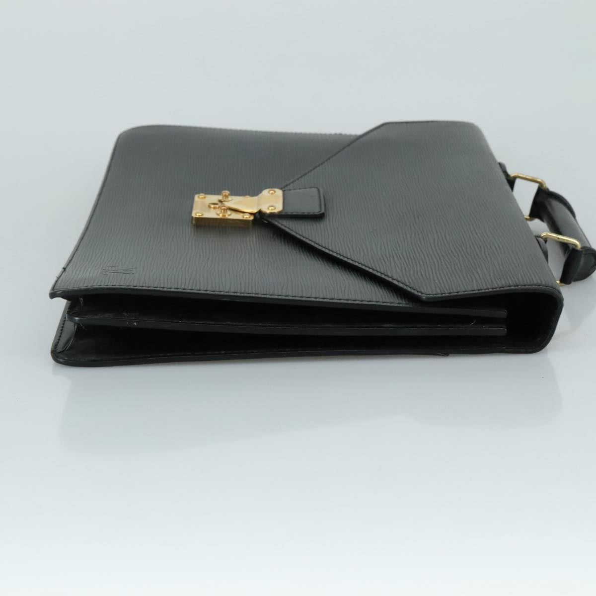 LOUIS VUITTON Epi Serviette Conseiller Business Bag Black M54422 LV yk16392