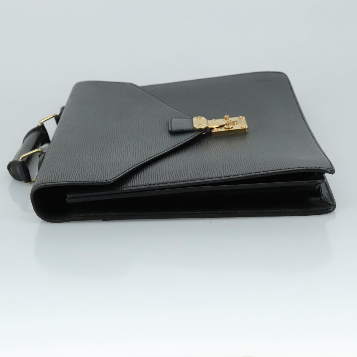 LOUIS VUITTON Epi Serviette Conseiller Business Bag Black M54422 LV yk16392