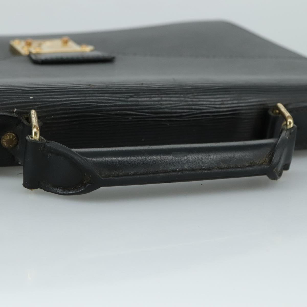 LOUIS VUITTON Epi Serviette Conseiller Business Bag Black M54422 LV yk16392