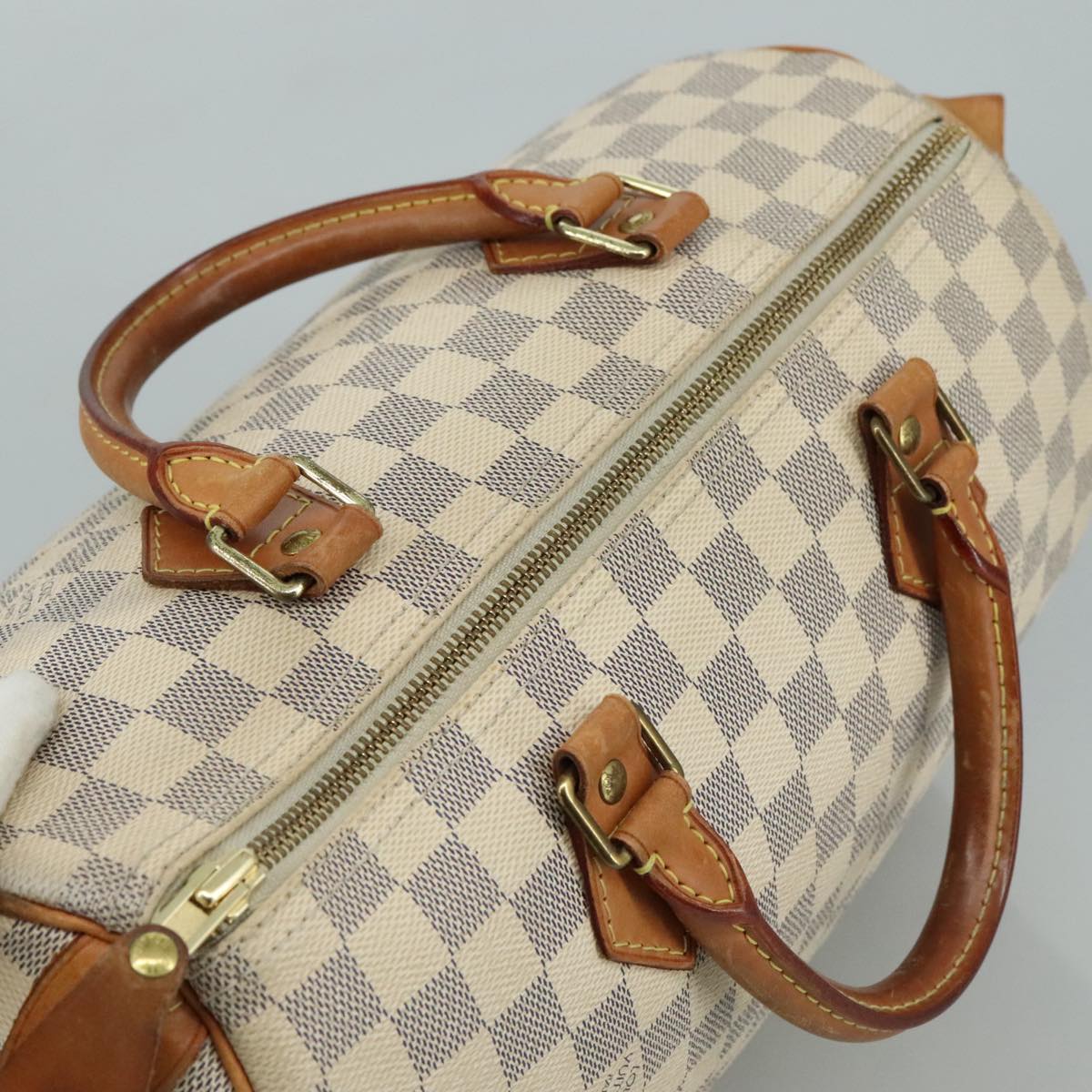 LOUIS VUITTON Damier Azur Speedy 30 Hand Bag N41533 LV yk16403