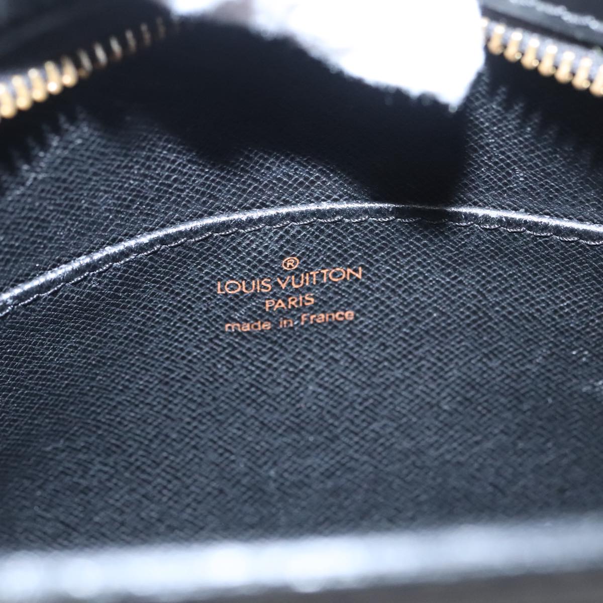 LOUIS VUITTON Epi Pochette Homme Clutch Bag Black Noir M52522 LV yk16406