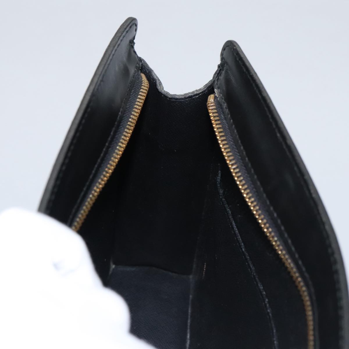 LOUIS VUITTON Epi Pochette Homme Clutch Bag Black Noir M52522 LV yk16406