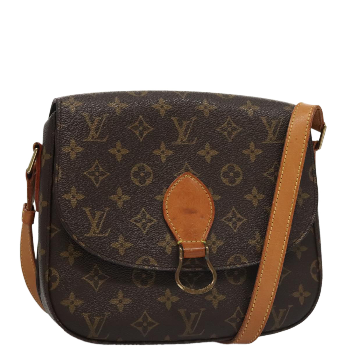 LOUIS VUITTON Monogram Saint Cloud GM Shoulder Bag M51242 LV yk16407