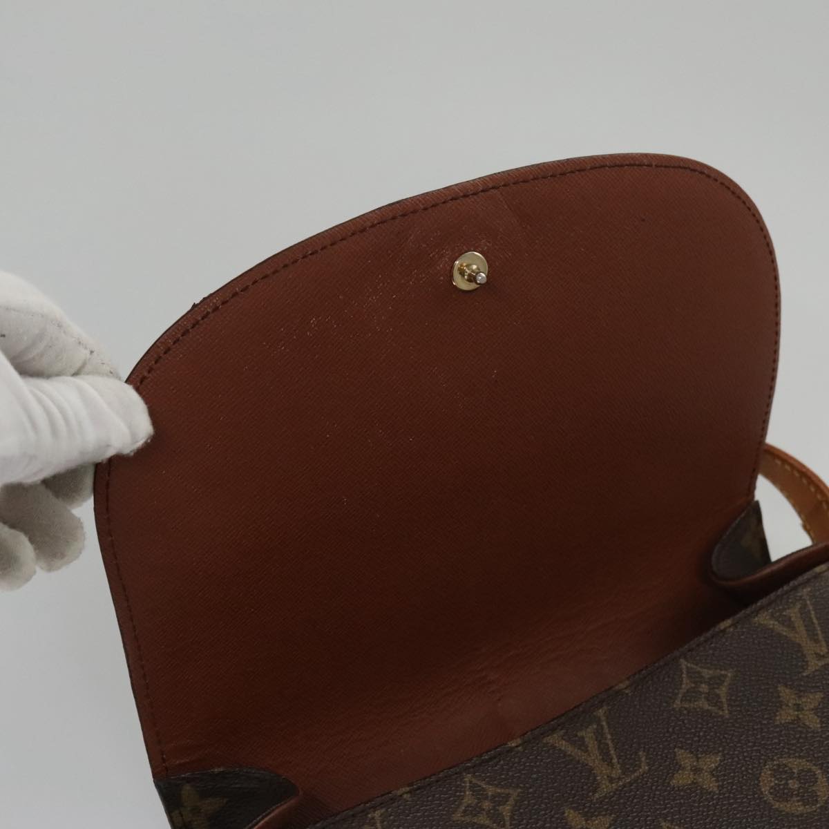 LOUIS VUITTON Monogram Saint Cloud GM Shoulder Bag M51242 LV yk16407