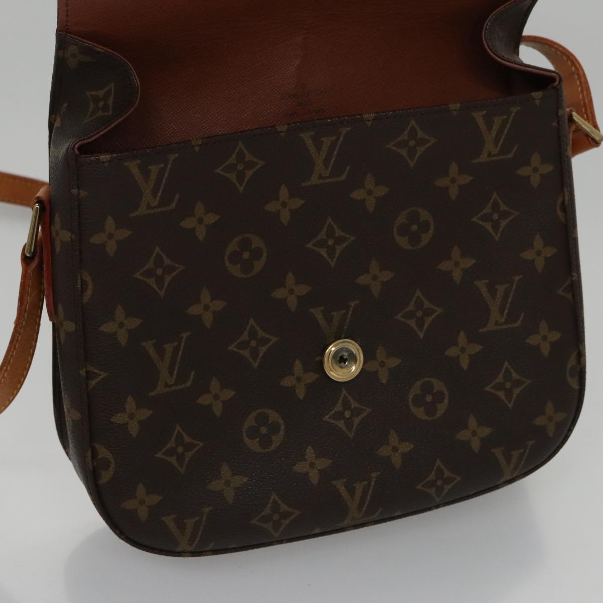 LOUIS VUITTON Monogram Saint Cloud GM Shoulder Bag M51242 LV yk16407