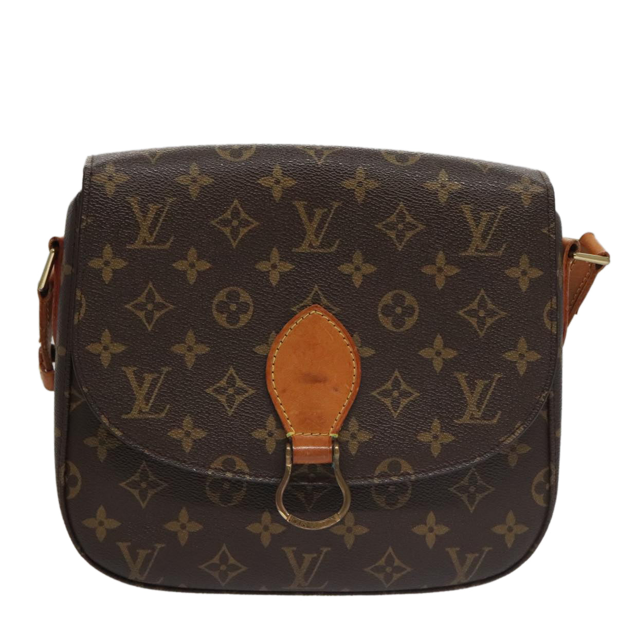 LOUIS VUITTON Monogram Saint Cloud GM Shoulder Bag M51242 LV yk16407