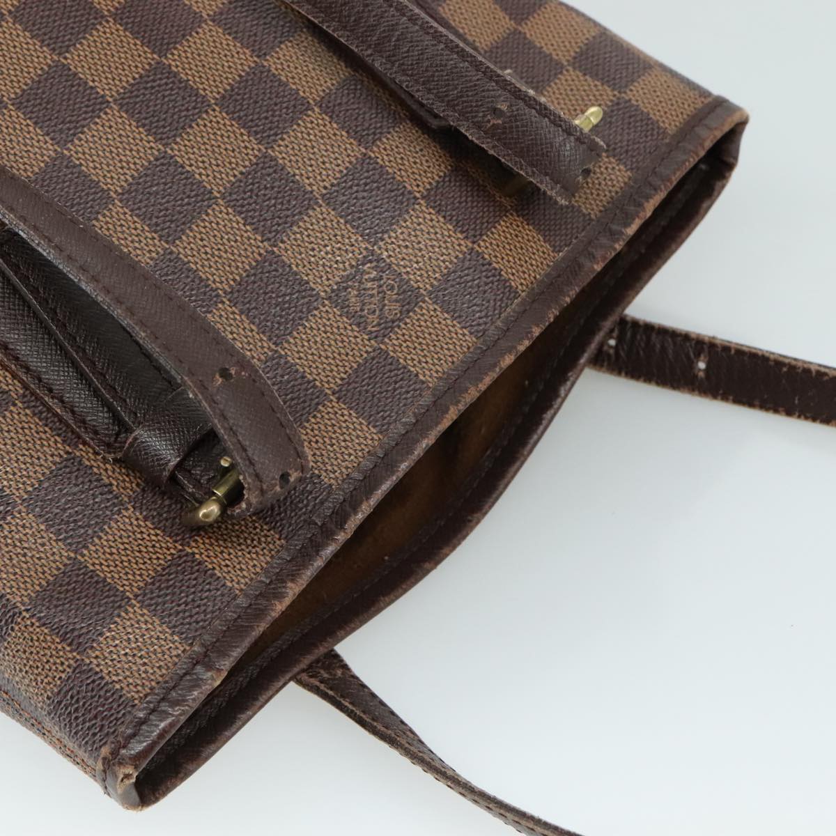 LOUIS VUITTON Damier Ebene Marais Shoulder Bag N42240 LV yk16416