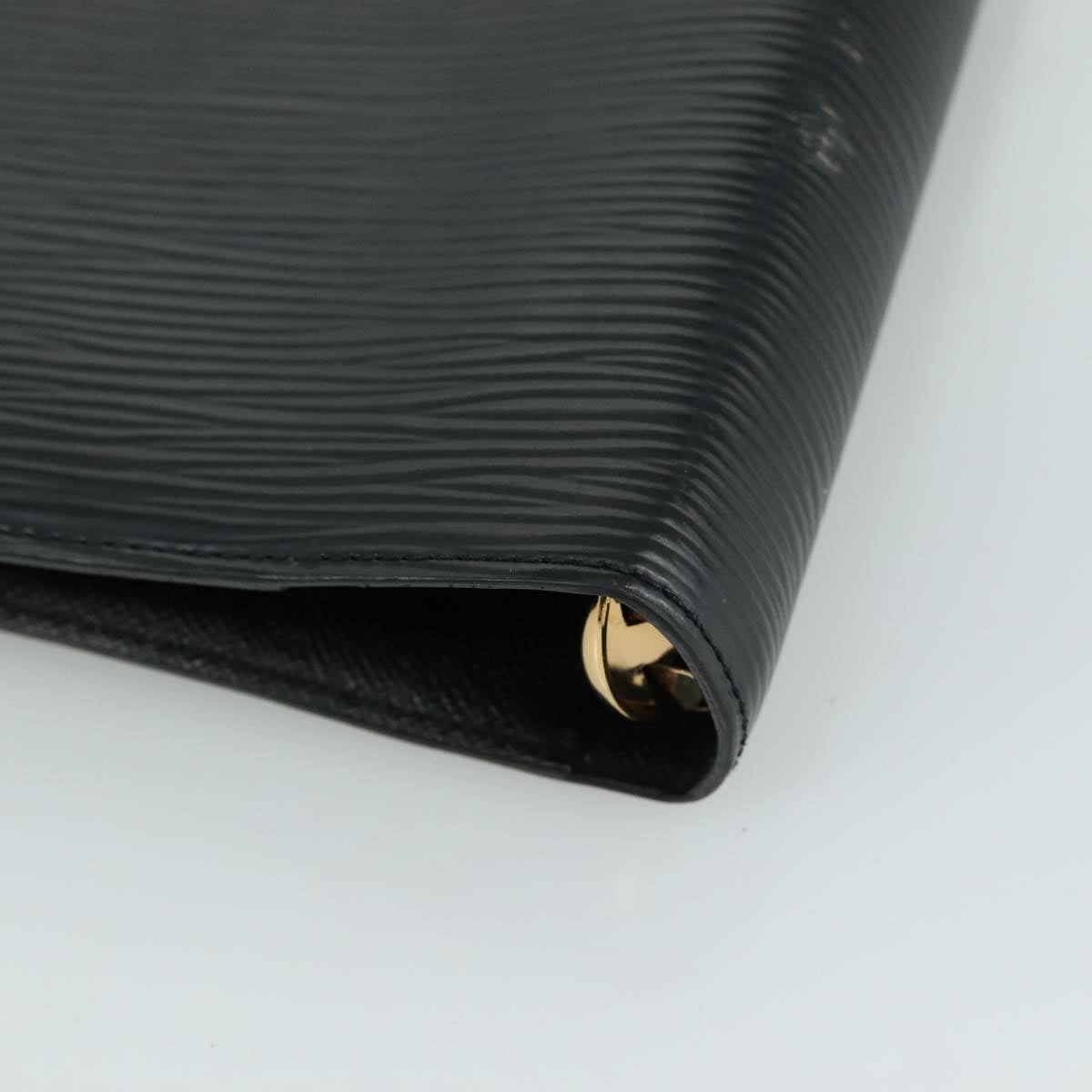 LOUIS VUITTON Epi Agenda MM Day Planner Cover Black R20042 LV yk16503