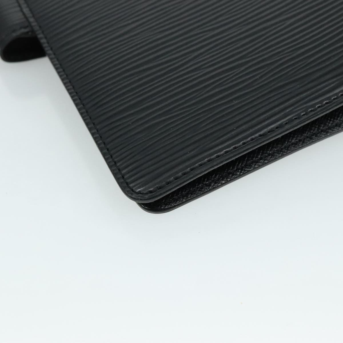 LOUIS VUITTON Epi Agenda MM Day Planner Cover Black R20042 LV yk16503