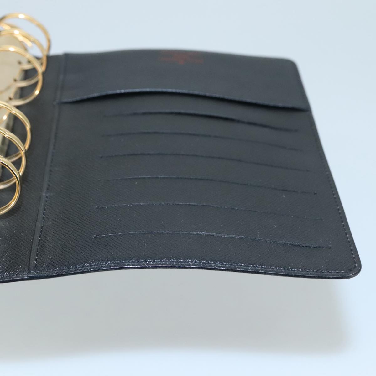 LOUIS VUITTON Epi Agenda MM Day Planner Cover Black R20042 LV yk16503