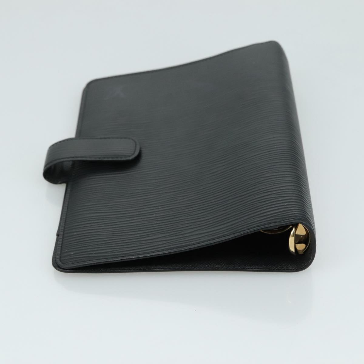LOUIS VUITTON Epi Agenda MM Day Planner Cover Black R20042 LV yk16503