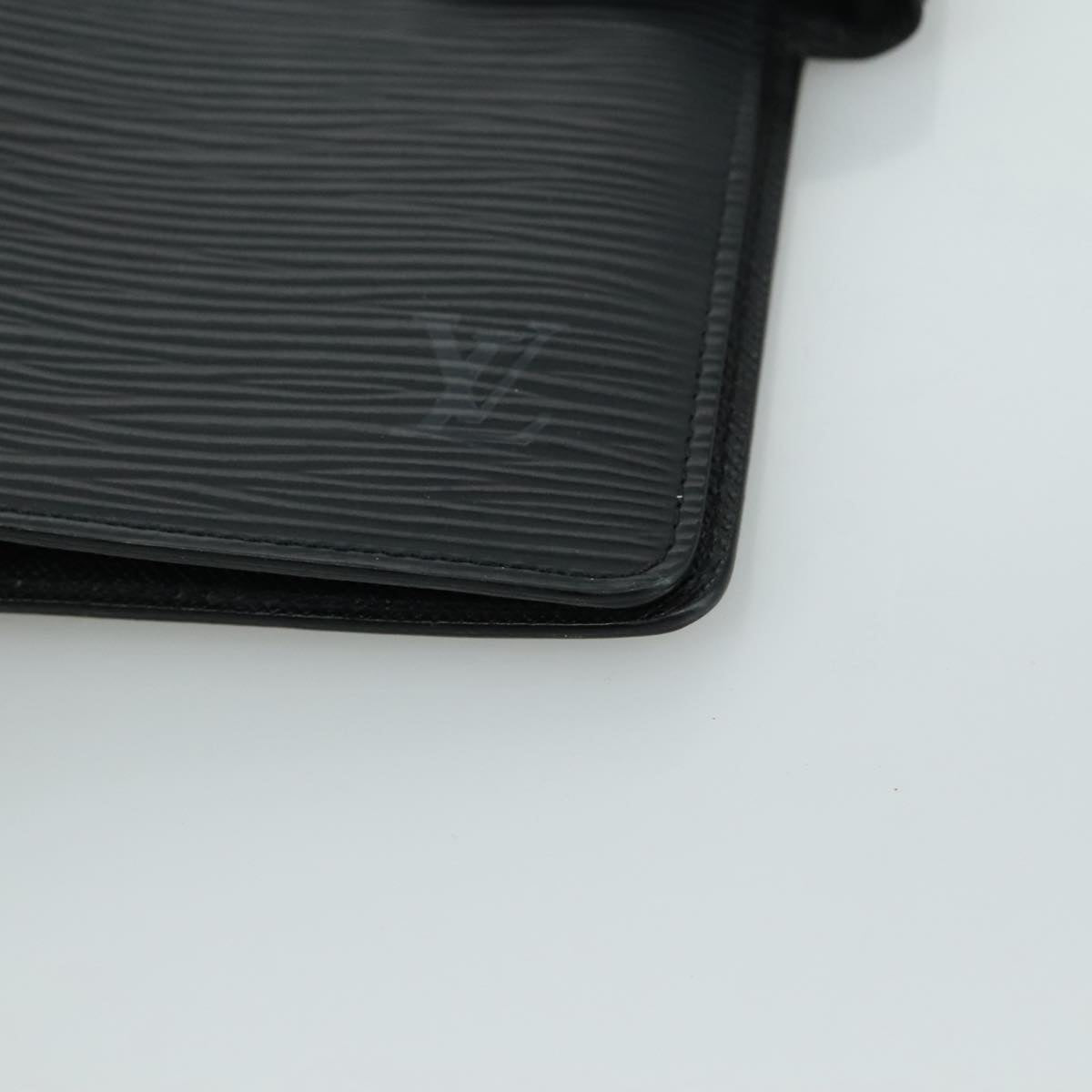 LOUIS VUITTON Epi Agenda MM Day Planner Cover Black R20042 LV yk16503