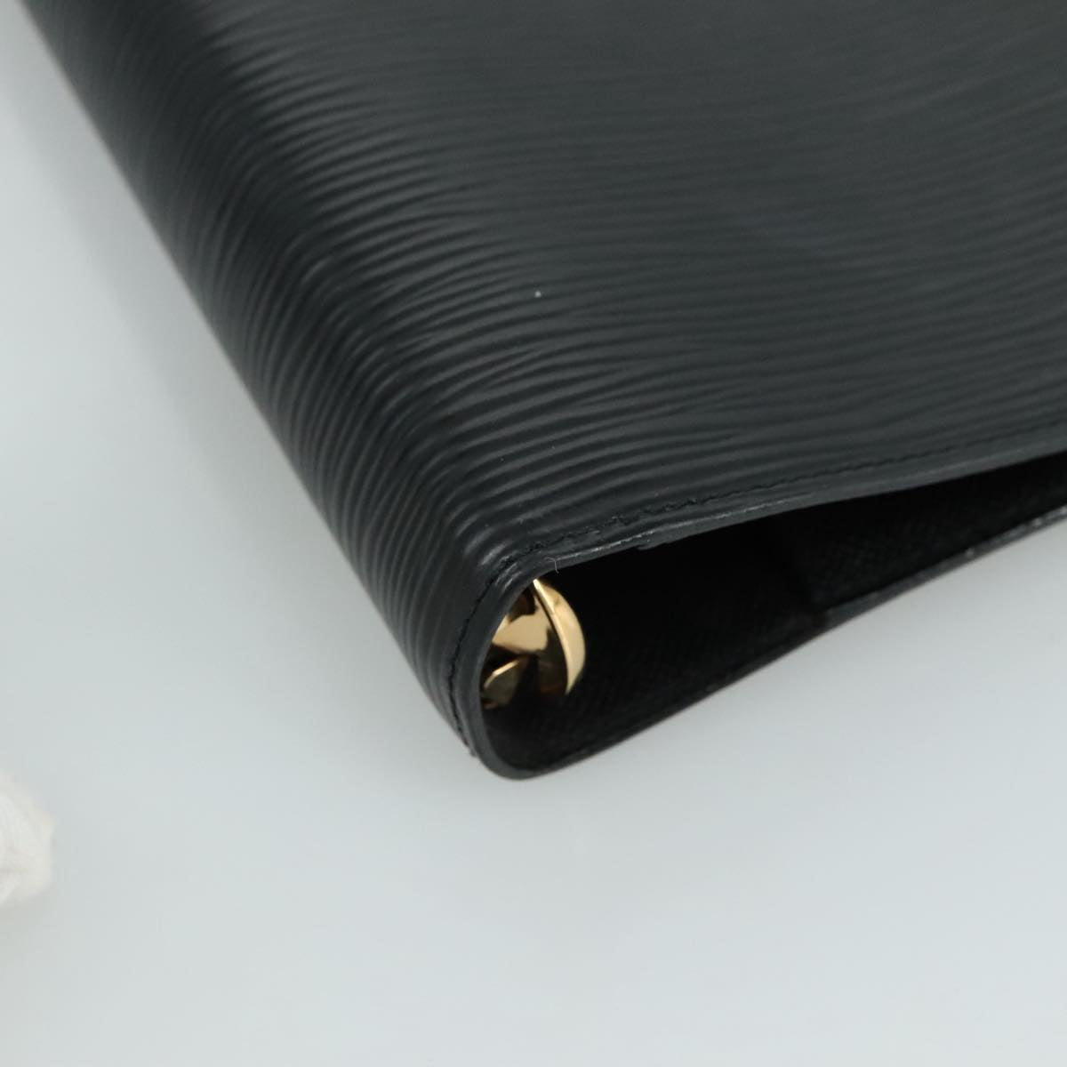 LOUIS VUITTON Epi Agenda MM Day Planner Cover Black R20042 LV yk16503