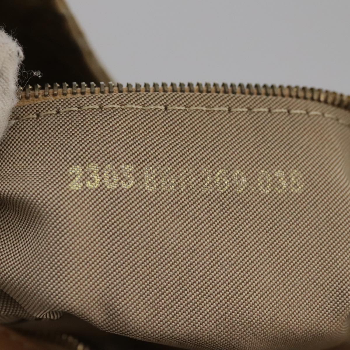 FENDI Zucchino Canvas Shoulder Bag Beige yk16869