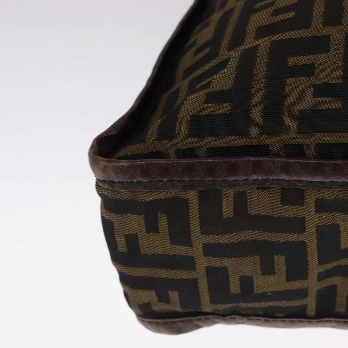 FENDI Zucca Canvas Tote Bag Brown Black yk17127