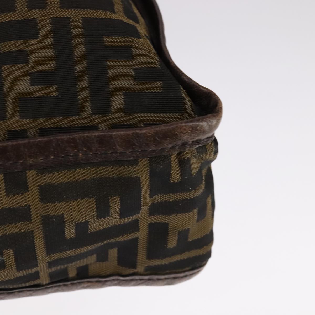 FENDI Zucca Canvas Tote Bag Brown Black yk17127