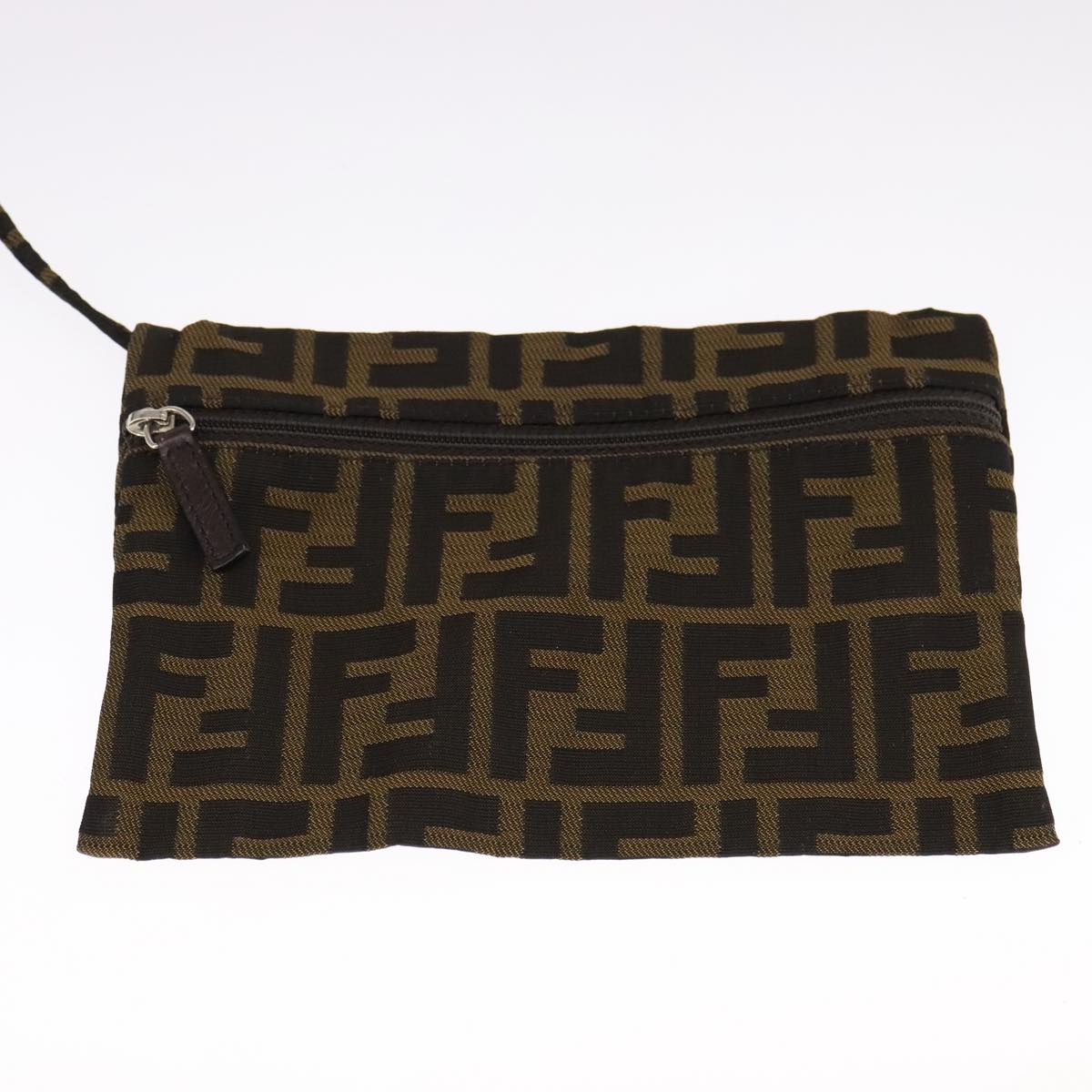 FENDI Zucca Canvas Tote Bag Brown Black yk17127